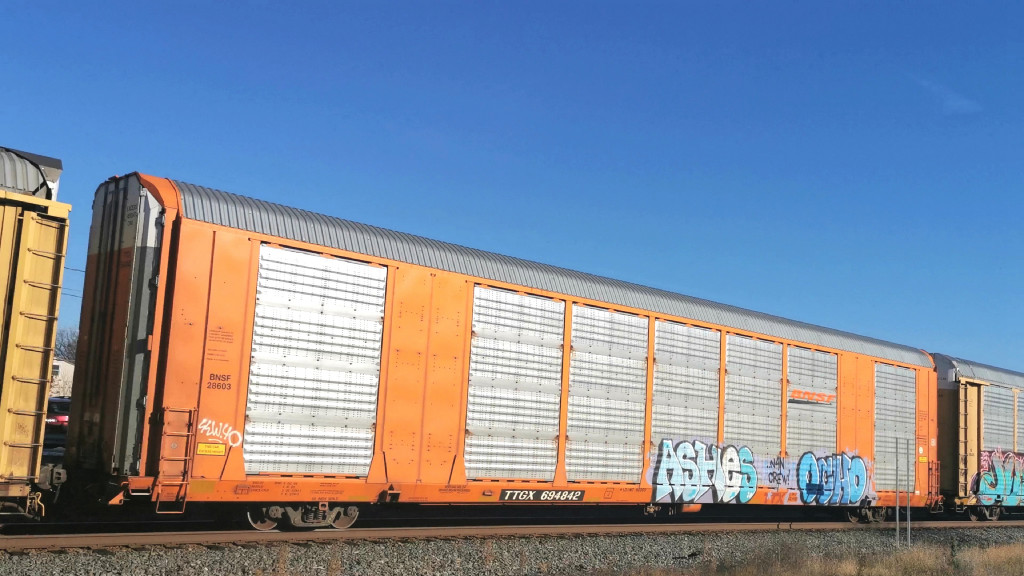 BNSF 28603 (Body) TTGX 694842 (Flat)